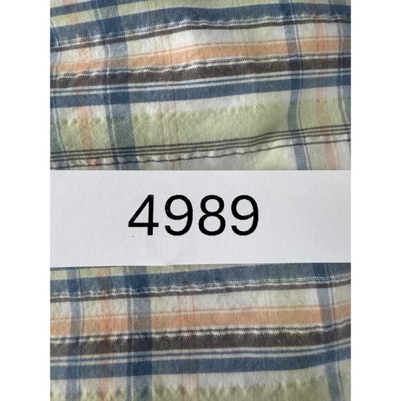 Paradise Shores Size 12 Flat Front Plaid Shorts Colorful Button Zip Casual - Picture 10 of 10